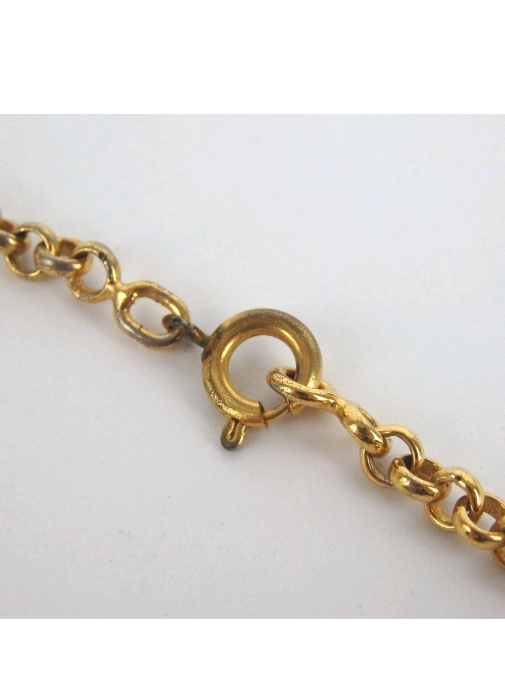 Celine Paris Gold-Tone Rope Circle Pendant Necklace - Picture 9 of 9